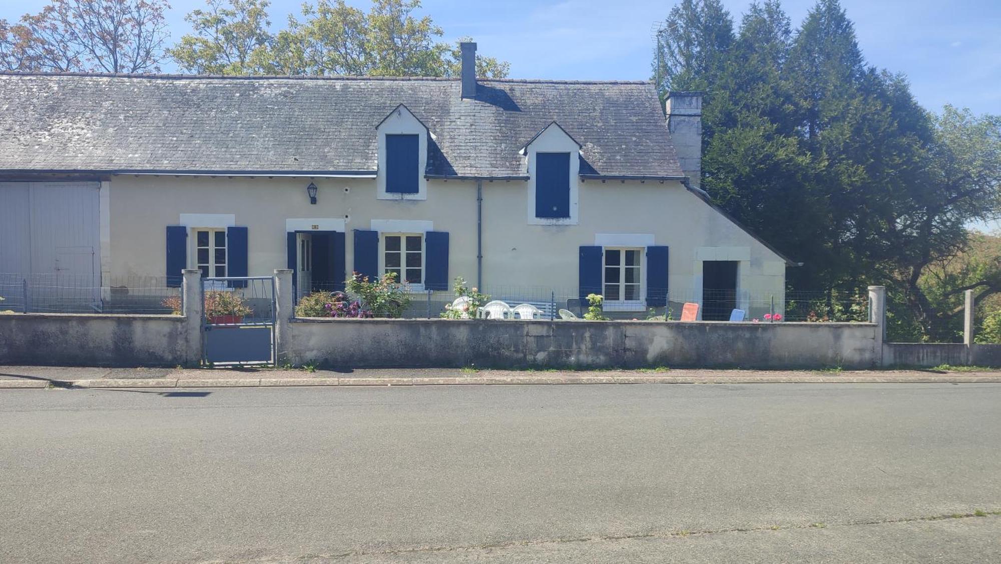 Maison Plain Pied, 2 Chambres, Longere Typique , Fraiche, Dans Bourg Avec Tous Commerces Lucay-le-Male Exterior foto