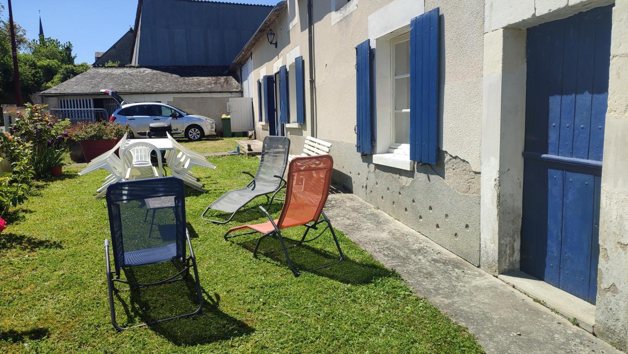 Maison Plain Pied, 2 Chambres, Longere Typique , Fraiche, Dans Bourg Avec Tous Commerces Lucay-le-Male Exterior foto